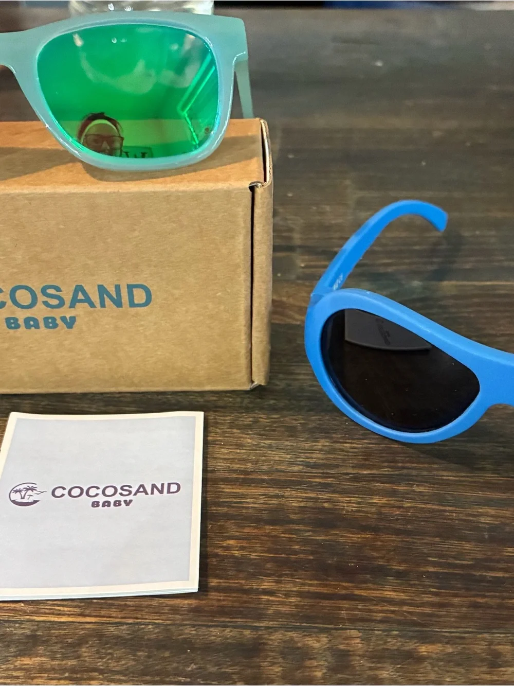 Lot of 2 Baby Sunglasses - Mint & Blue UV400